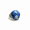 925 silver ring with sodalite
