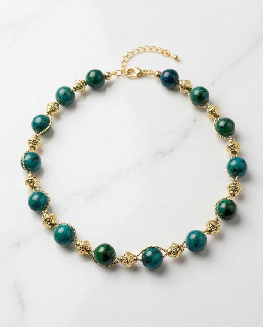 Chrysocolla necklace