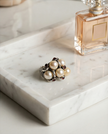 Silver ring with pearl