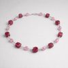 Burgundy & Light Pink Huge Opalite