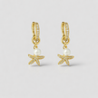 Pearl Star סט עגילים ושרשרת עם פנינה וכוכב