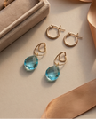 Penny set of 2 pendants and hoop earrings