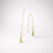 14 carat gold chain earrings with farewells