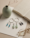 Monica Earrings with Set of 3 Charms