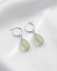 Pamela earrings with a set of aquamarine charms