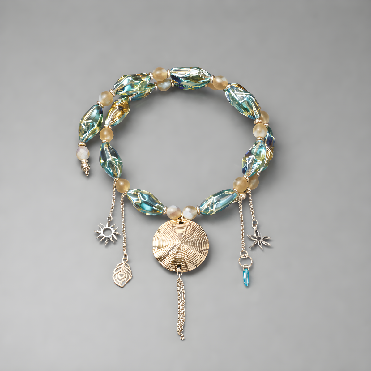 Pink Cat's Eye Opalite Necklace