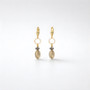 14k gold earrings with topazes