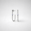 Earrings designed with opal