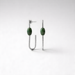 Earrings designed with turquoise stone