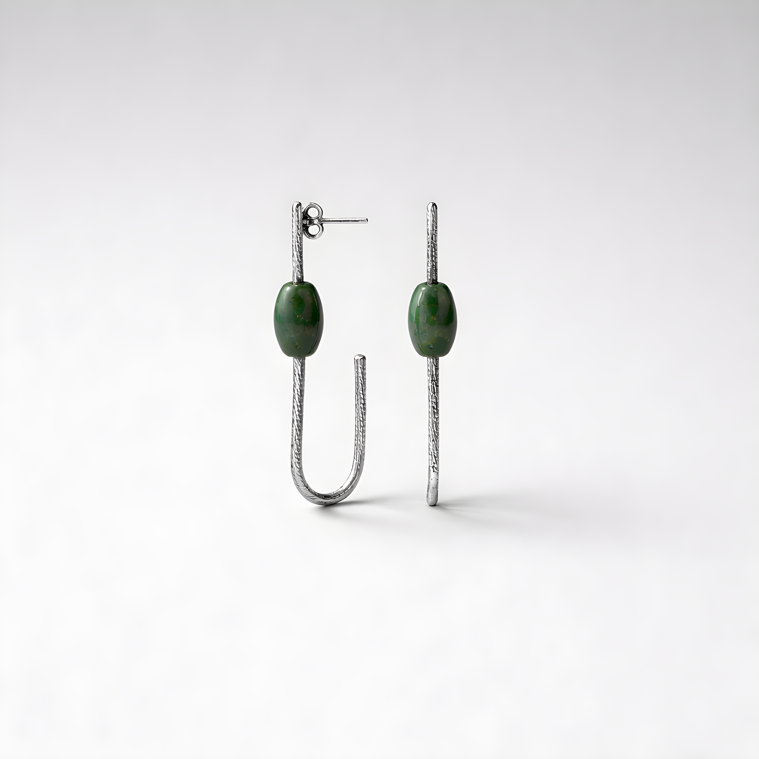 Earrings designed with turquoise stone
