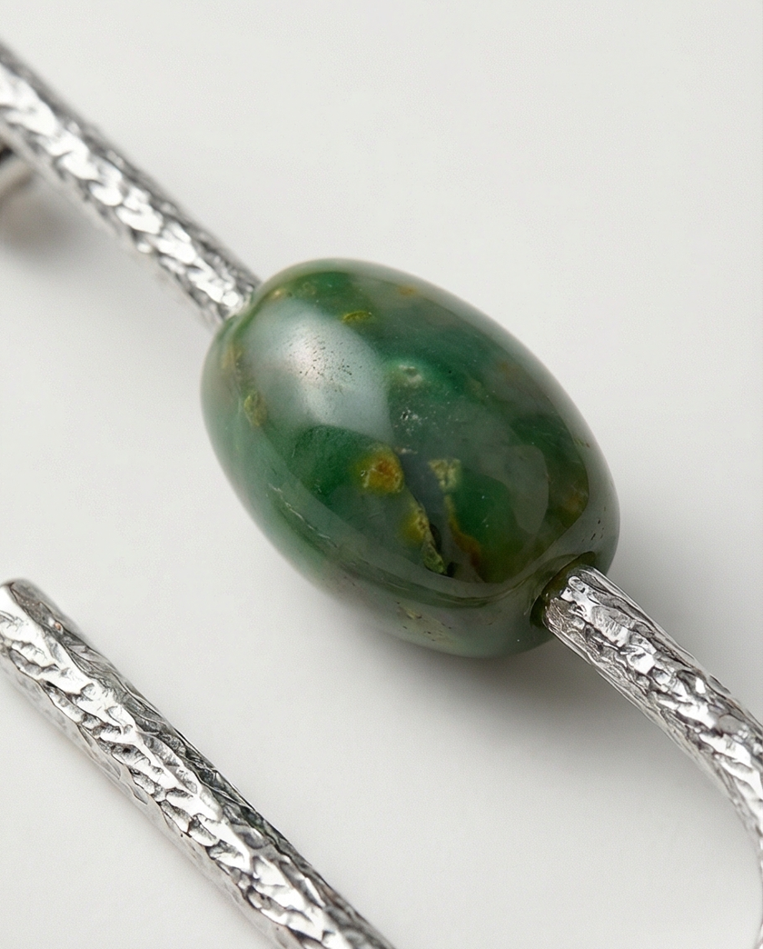 Earrings designed with turquoise stone