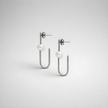 Earrings designed with pearl