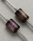 Earrings designed with agate