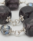 Gray opalite necklace