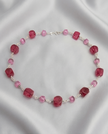 Burgundy & Light Pink Huge Opalite