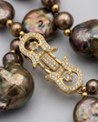 Chocolate-toned Brooke pearl necklace