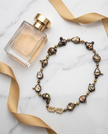 Chocolate-toned Brooke pearl necklace