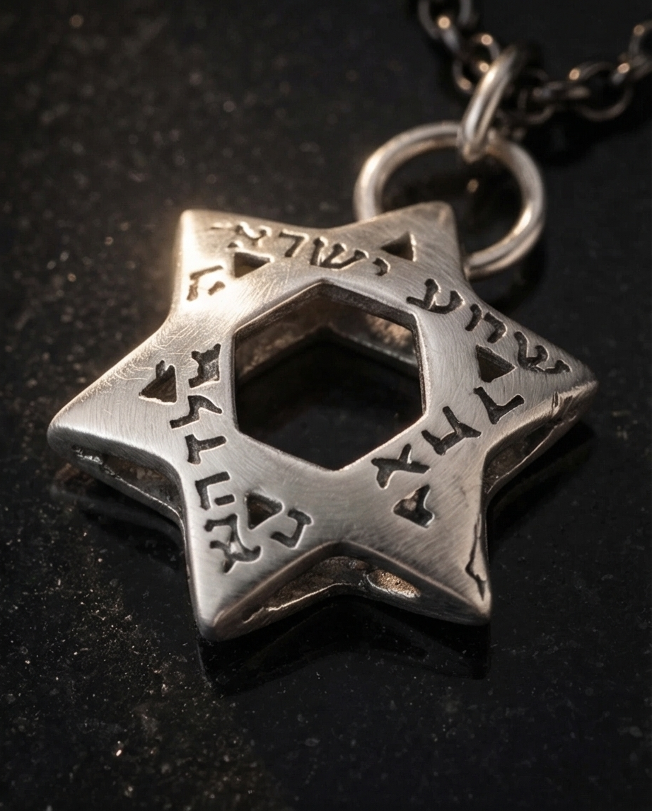 שרשרת כסף מגן דוד