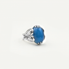 A special silver ring with blue opalite