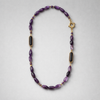 Blue agate necklace