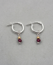 Naomi 14 carat gold earrings with natural multi charms