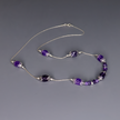 Blue agate necklace